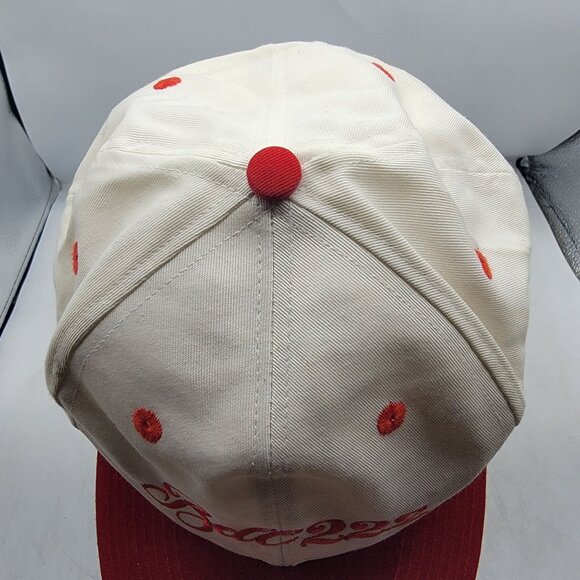 Russell Athletic Bell 222 Snapback Cap Red White Hat Casual Outdoors Adjustable - Picture 6 of 9